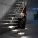 Options principales pour l'éclairage des escaliers dans la maison et les critères de sélection (+58 photos)