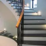 Glavne opcije za osvjetljenje stepenica u kriterijima za kuću i odabir (+58 fotografija)