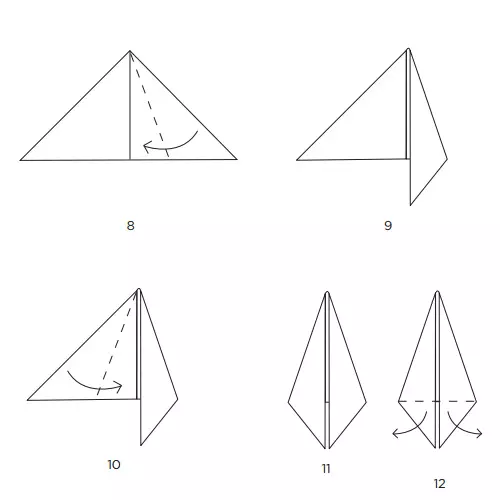 Folding servietter på ulike måter: Alternativer med ordninger og bilder