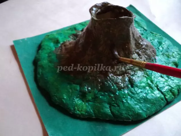 Volcano do it yourself from soda and vinegar with video and photos