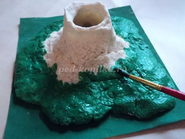 Volcano do it yourself from soda and vinegar with video and photos