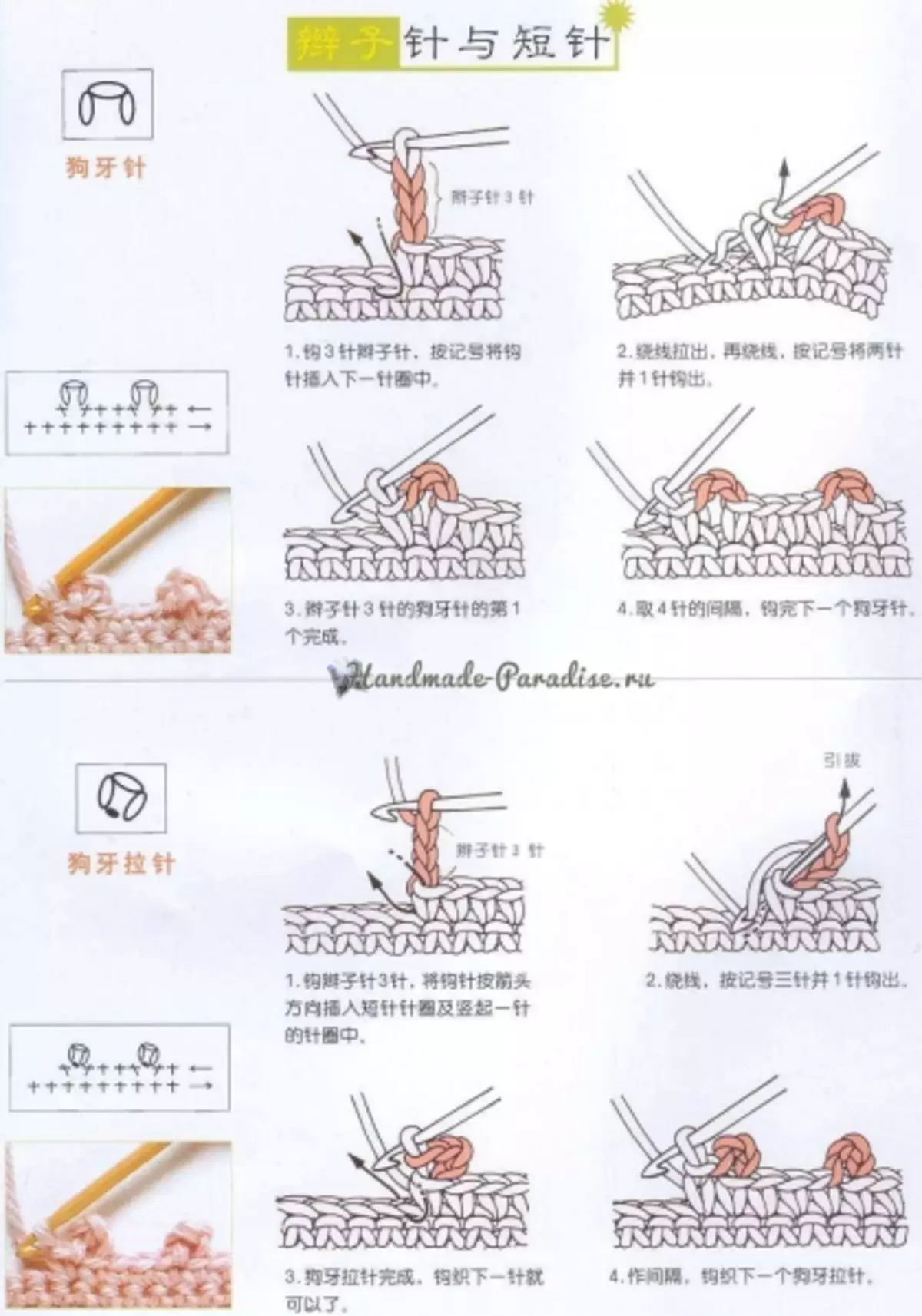 كيفية الكروشيه في المخططات الصينية