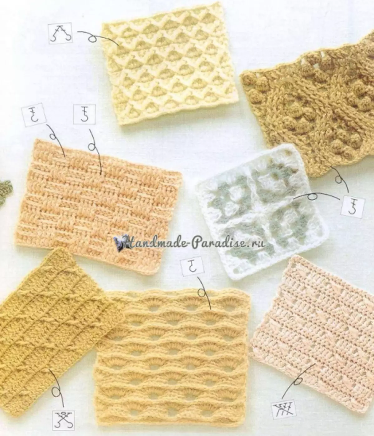 How to Crochet in schemes Chinese