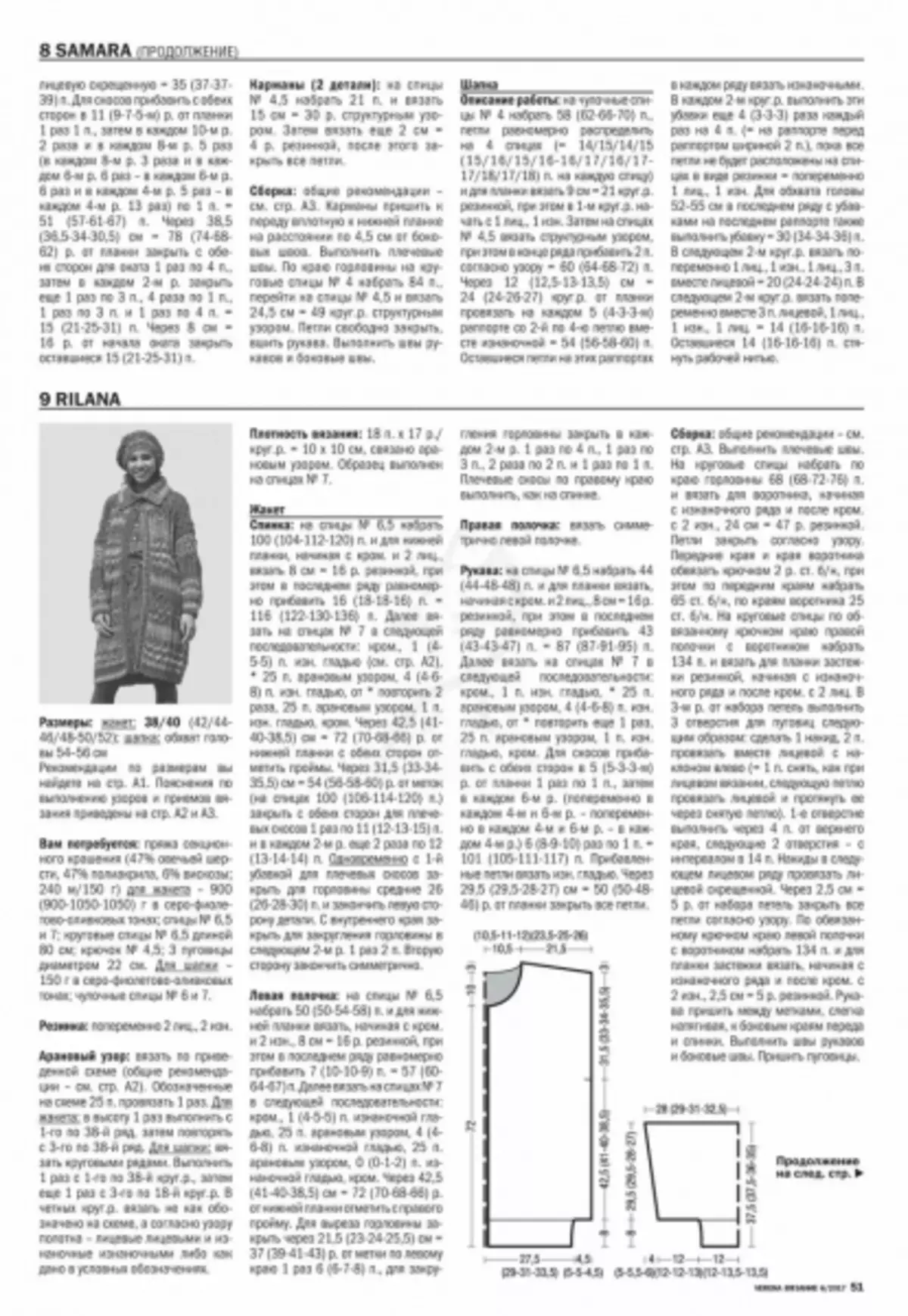 Revija Verena 6 - 2019. Pletenje od Burda