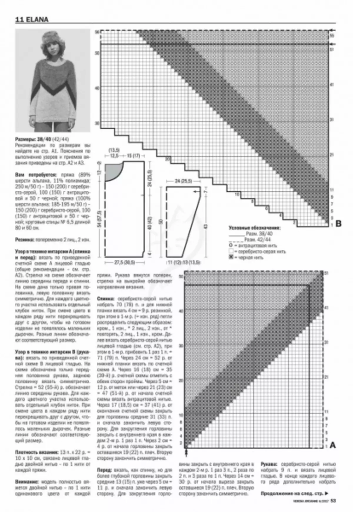 Verena 6 - 2019 Magazine. Pagniniting mula sa Burda.