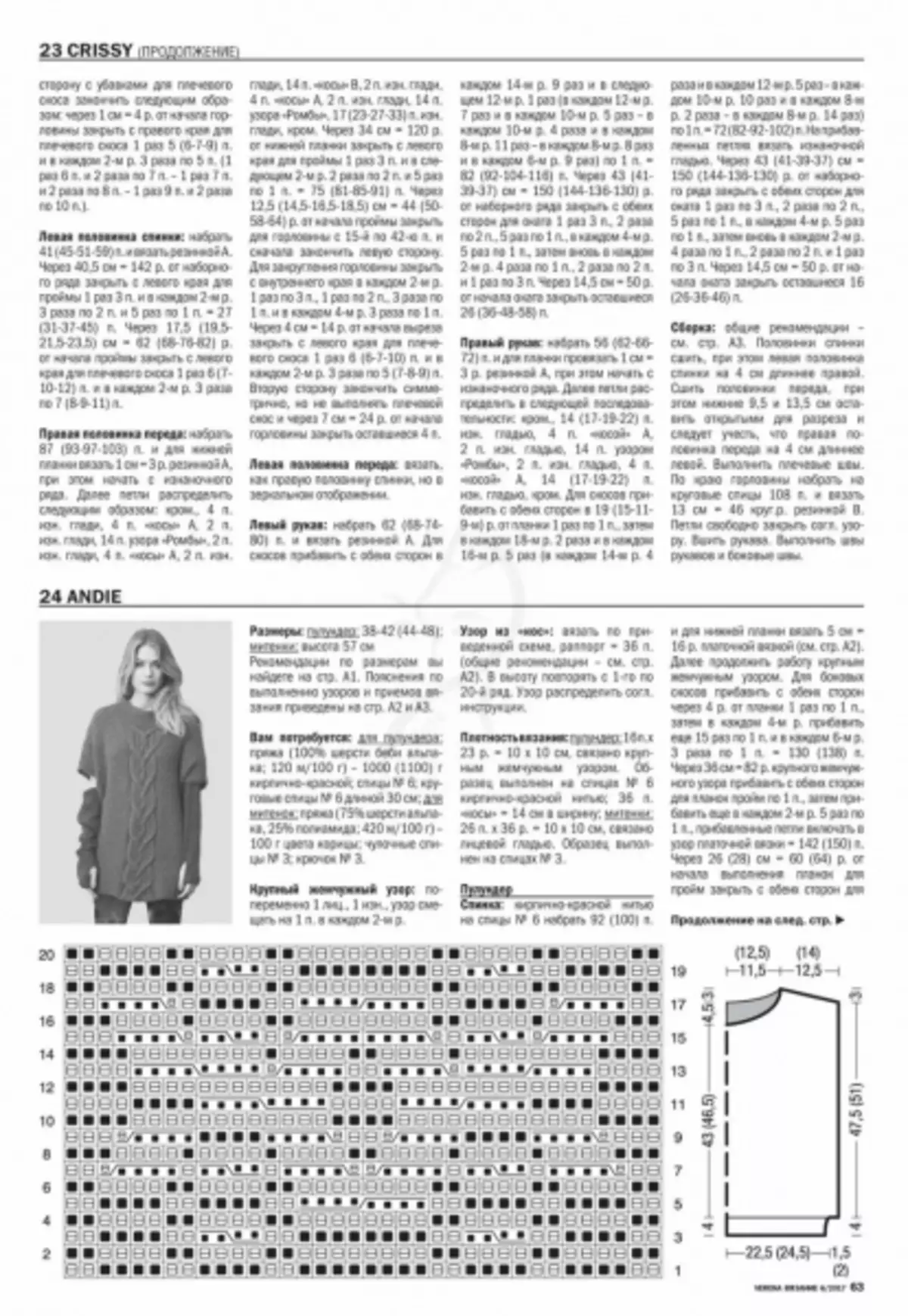 Revija Verena 6 - 2019. Pletenje od Burda