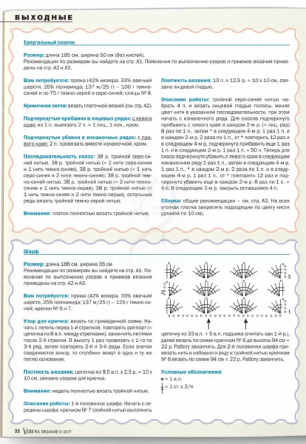 Revija Verena 6 - 2019. Pletenje od Burda