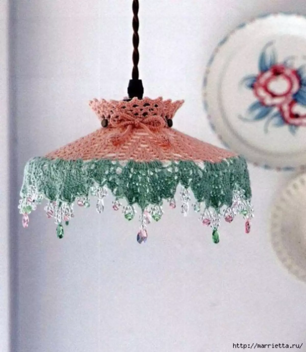 Knitted Lampshade Crochet - Pilihan ide
