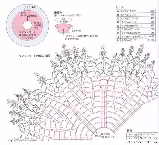 针织灯罩钩针编织 - 各种想法