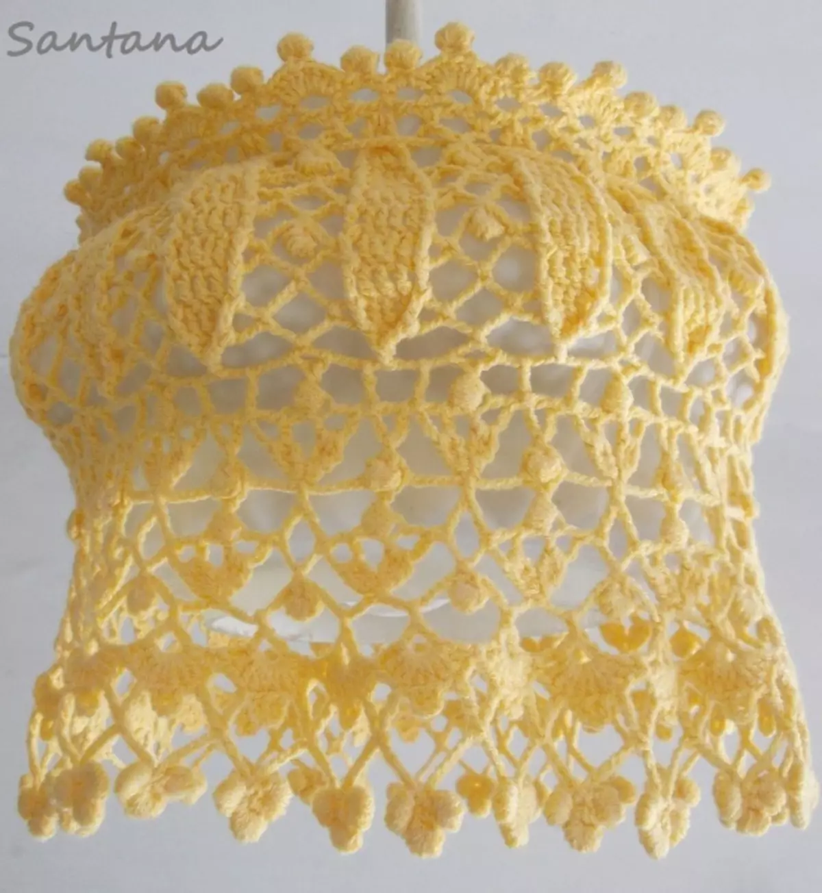 Crochet da paralume lavorato a maglia - una selezione di idee