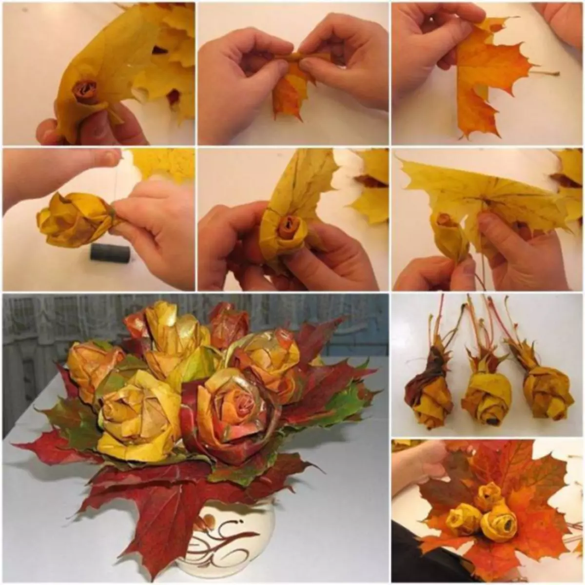 Iquebana「秋」自然素材から小学生のためにそれをしなさい