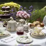 Hogyan fedjük le a tea táblázatot: megfelelő beállítás és ünnepi design | +64 fotó