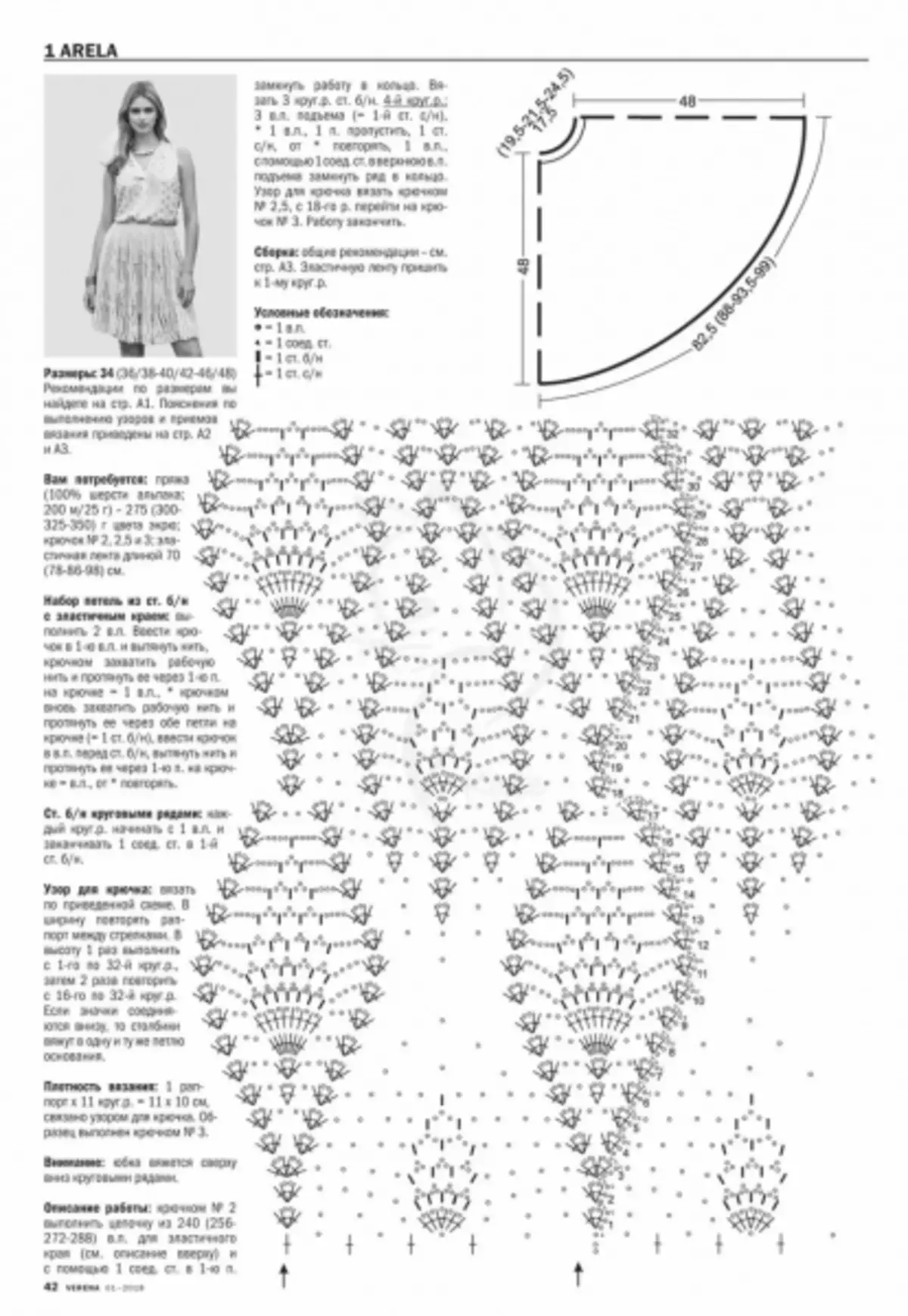 Gazeti verena 1 - 2019. Knitting kutoka Burda.