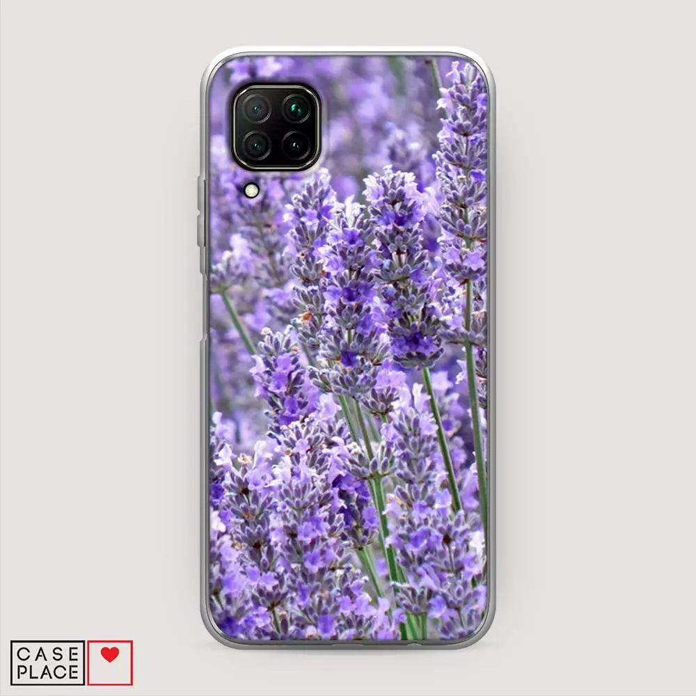 Pad silikon sareng gambar lavender