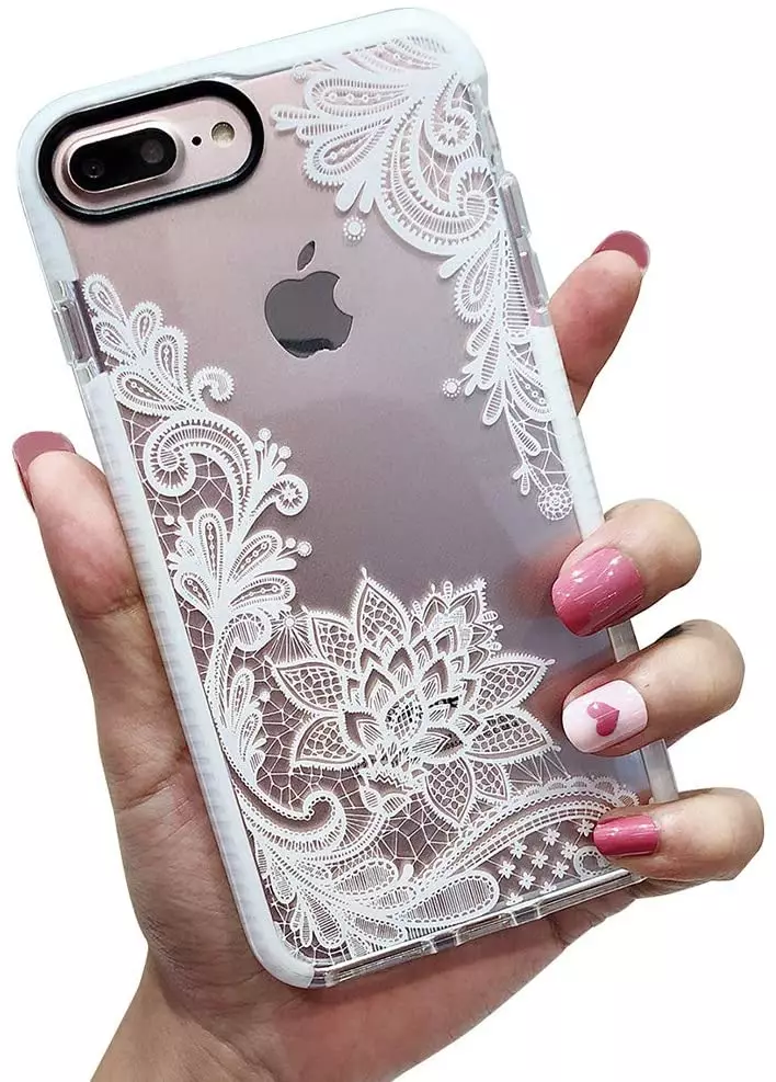 How to decorate the case with your hands white lace