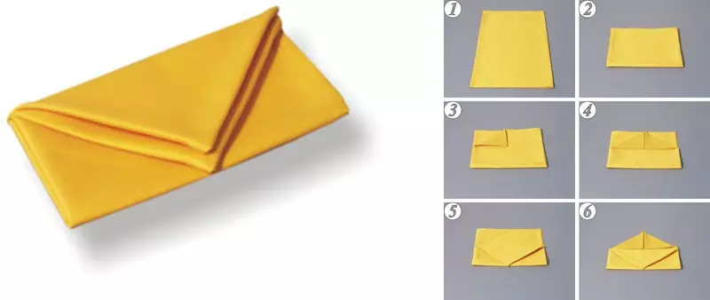 Πώς να διπλώσετε τη χαρτοπετσέτα με μια τσάντα