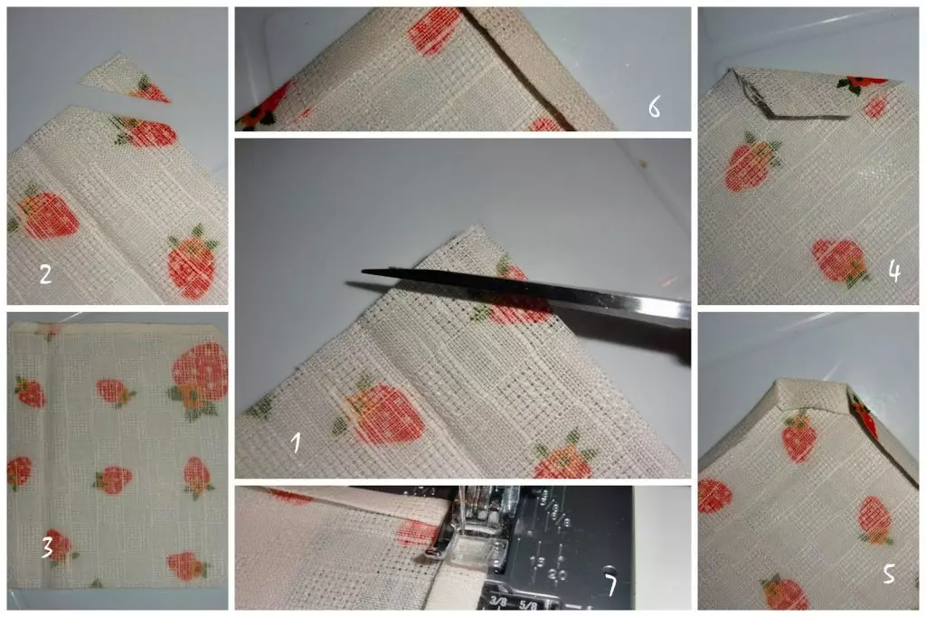 Како шивати убрус на столу из тканине