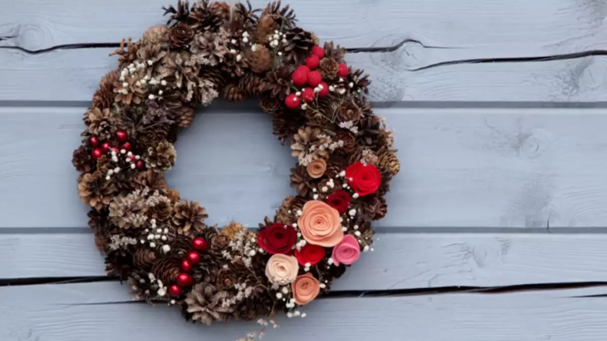 Bir Noel çelenk nasıl yapılır kendi ellerinizle: fotoğraf ile adım-by ustası ana sınıf