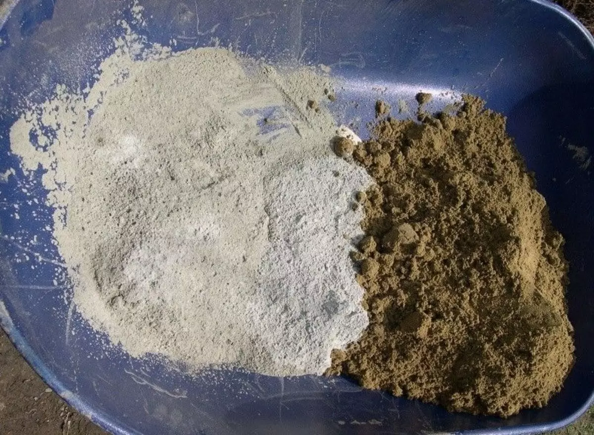 Riječni pijesak i cement za malter