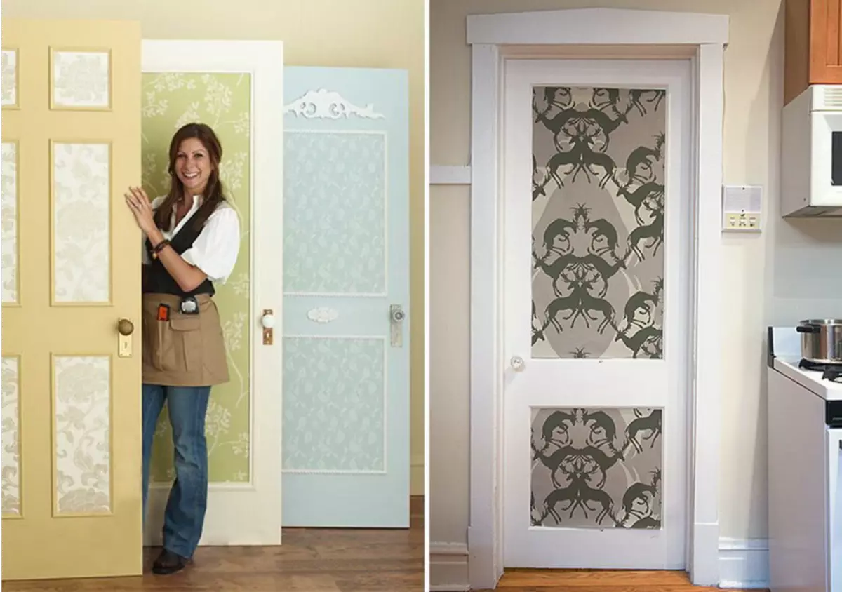 Door decor Wallpaper do it yourself