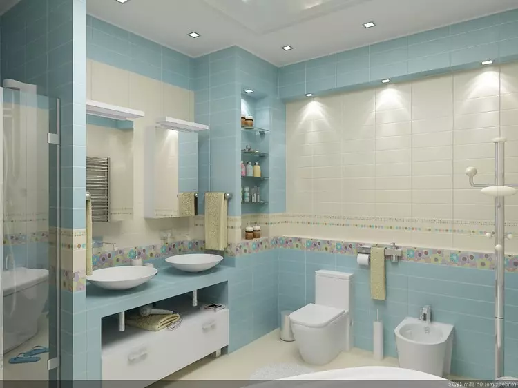 Baderom interiør kombinert med toalett: hvordan å gjøre vakkert og praktisk på liten plass (38 bilder)