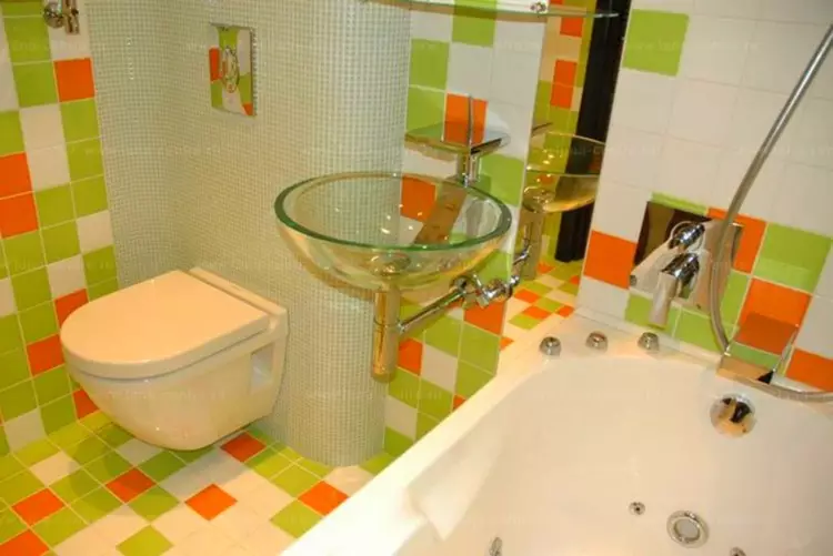 Notranjost kopalnice v kombinaciji z WC: Kako narediti lepo in praktično na majhnem prostoru (38 fotografij)