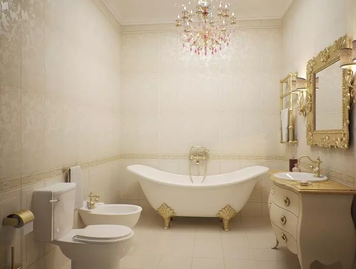 Fürdőszoba belseje WC-vel kombinálva: Hogyan kell csinálni szépen és praktikus kis helyen (38 fotók)