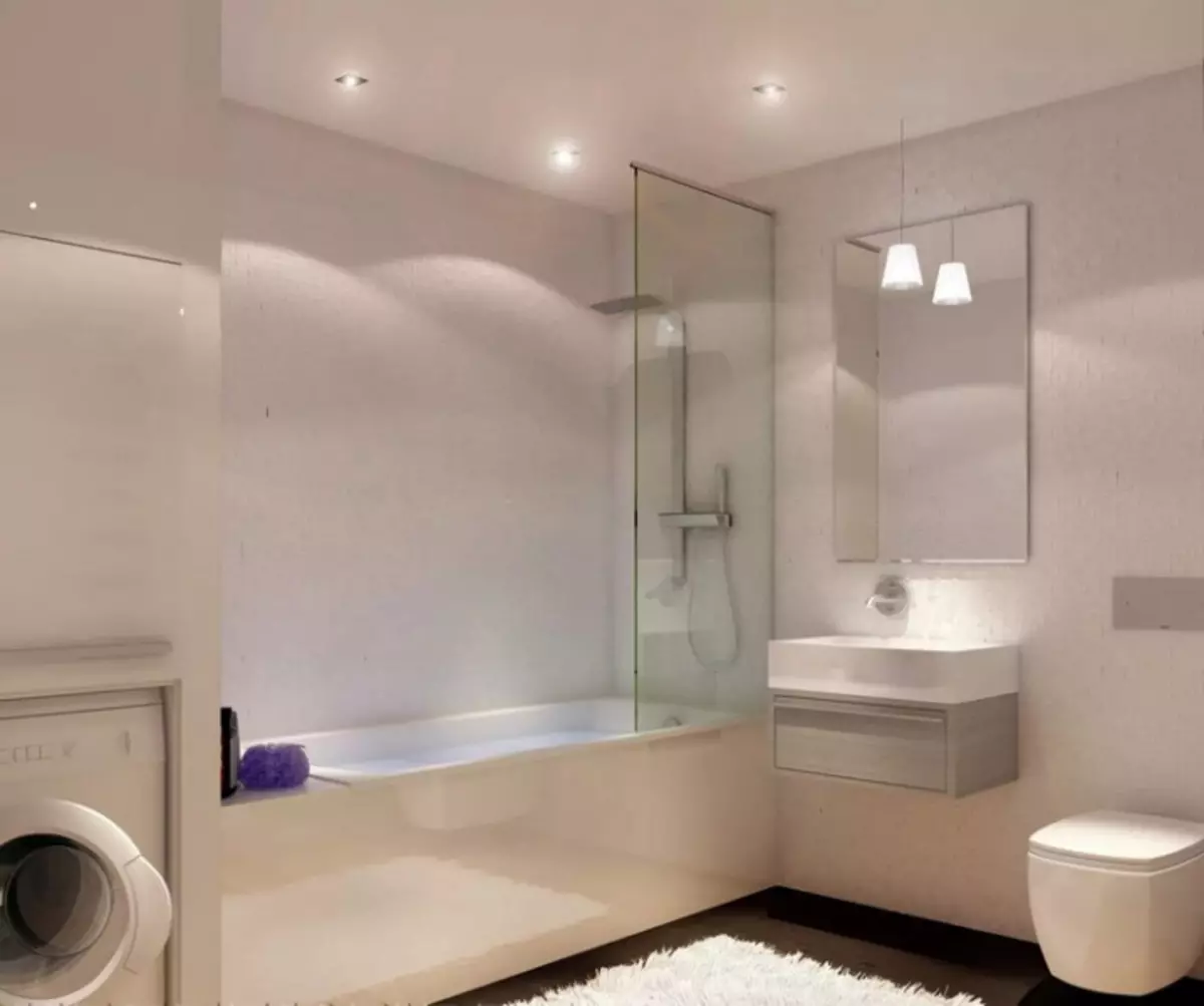 Interiér kúpeľne v kombinácii s WC: Ako robiť krásne a praktické na malý priestor (38 fotografií)