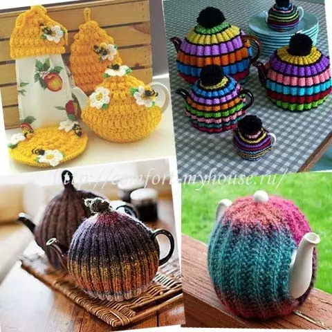 Knitting heating on the kettle + photo ideas