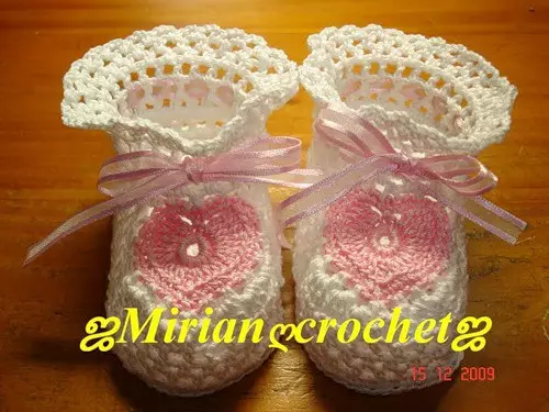 Booties Crochet za početnike - pletenje i opis sheme