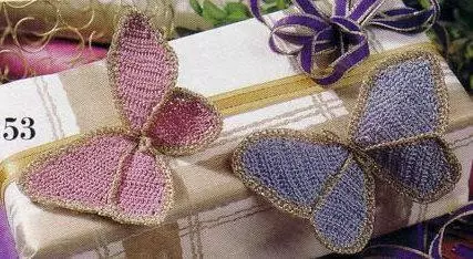 Crochet პეპელა - 100 სქემები და აღწერა