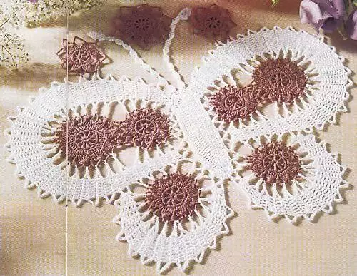 I-crochet butterfly-Izikim ezili-100 kunye neenkcazo