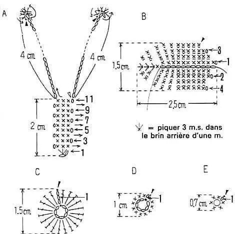 Nėrimo drugelis - 100 schemų ir aprašymų