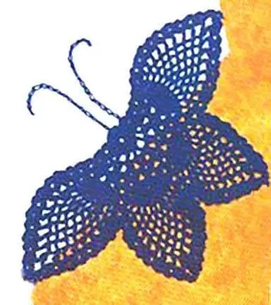 かぎ針編み蝶 - 100の方式と説明