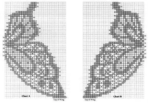 Butterfly me grep - 100 skema dhe përshkrime