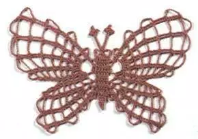 Gulugufe wa Crochet - Secumes 100 ndi Kufotokozera