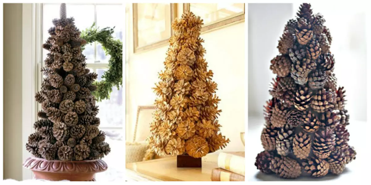 Ako urobiť vianočný strom z FIR BUMPS s vlastnými rukami s fotografiami a videami