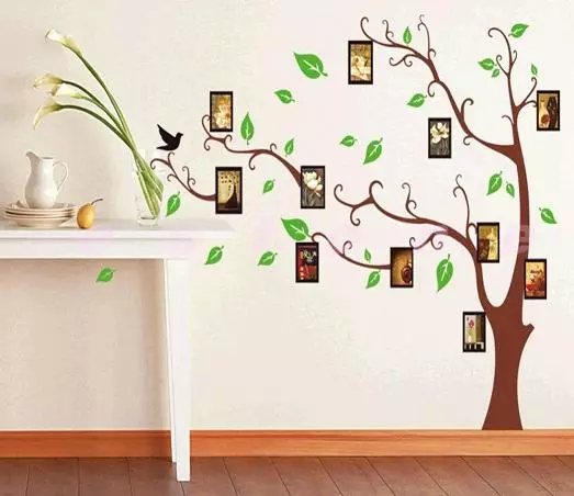 Stencils por Wall Decor faras ĝin vi mem: Elŝutu ŝablonoj senpage kun fotoj