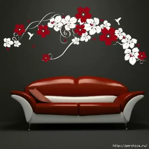 Stencils voor Wall Decor Doe het zelf: download sjablonen gratis met foto's