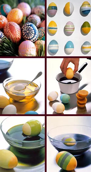 Vajcia maľovanie vosk: Master Class doma s fotografiami a schémami