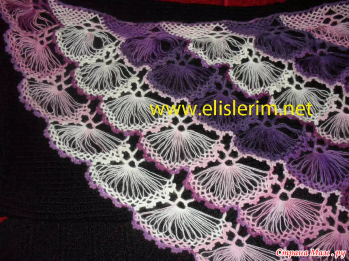 Turkish shawl sa usa ka kard nga crochet: Mga laraw nga adunay mga litrato ug video