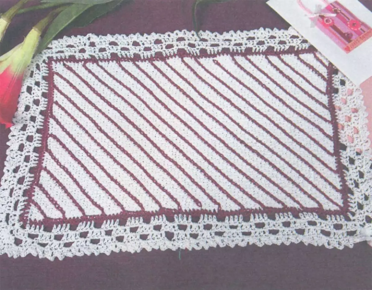 Rectangular Crochet napkin alang sa mga nagsugod nga adunay mga diagram ug video