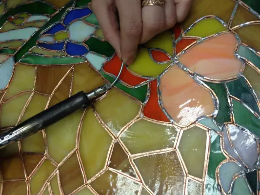 Glass Tiffany Tiffany Do It Yourself: Técnica de fabricación de vidro con foto