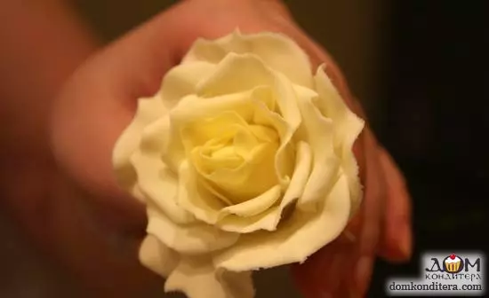 Hoa làm bằng mastic với bàn tay của chính họ Stepgovayovo cho bánh cưới với video