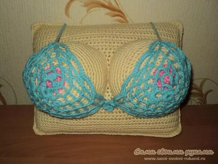 Bantal Crochet: Skema sareng katerangan sareng pidéo