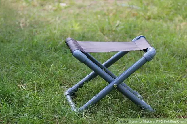 PVC folding chair for picnic with your own hands