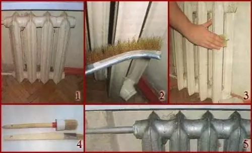 Radiator pewarna lan pipa pemanasan: Teknologi lan tahap kerja