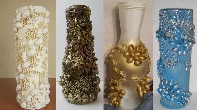 Vase med dine egne hænder fra naturligt materiale: Sådan laver du en indretning fra banken
