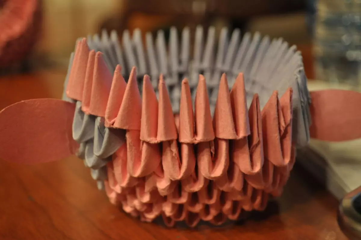 Modularni origami: prašič