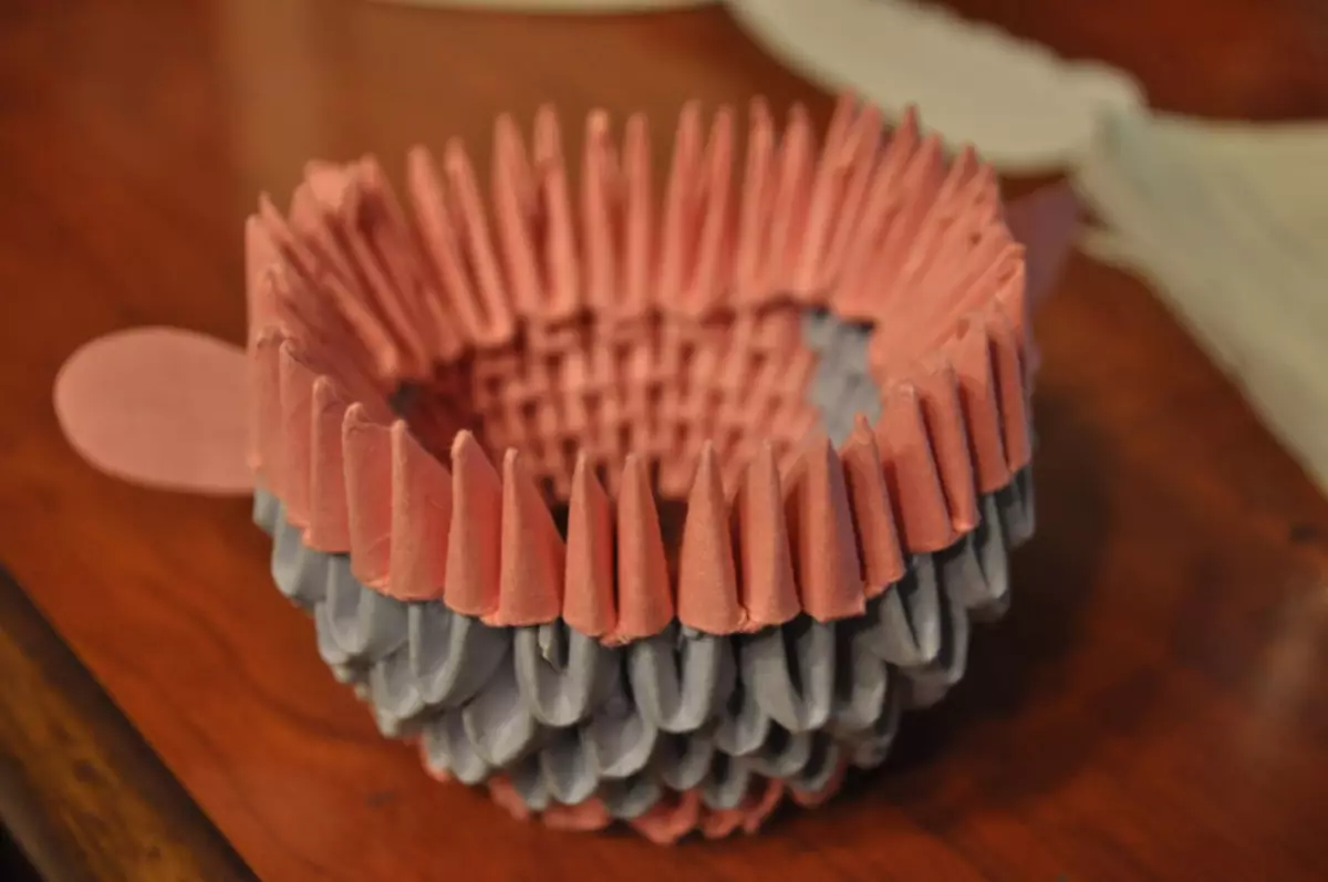 მოდულური origami: ღორის